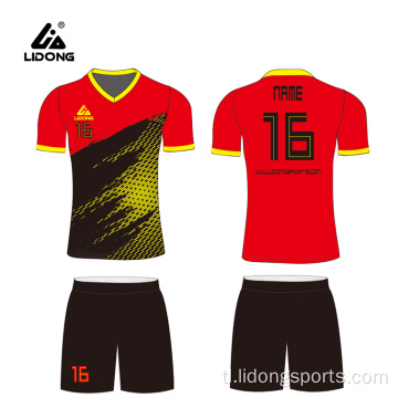 Mataas na kalidad na pasadyang soccer uniporme jersey set kit